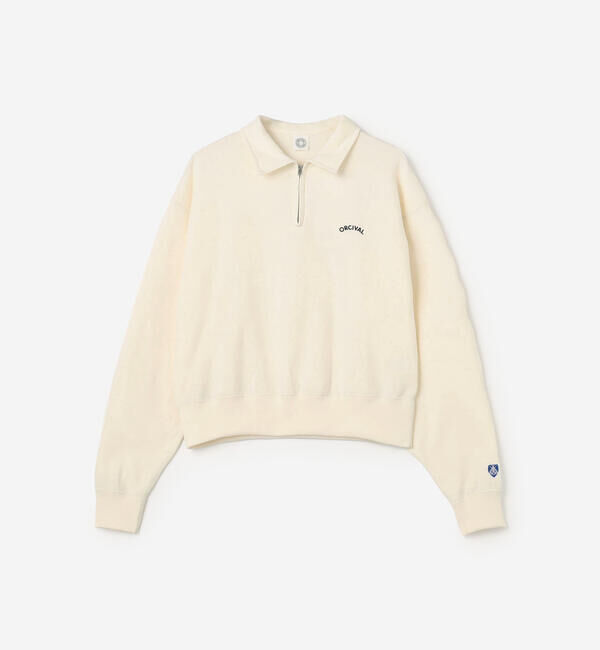 ORCIVAL「ORCIVAL | コットン裏毛 ハーフジッププルオーバー WOMEN」|スウェット・ジャージ|