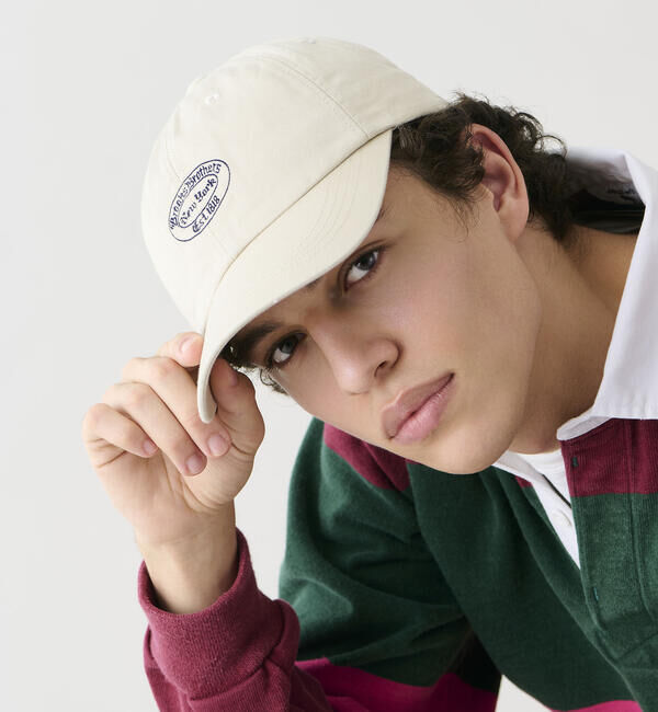  「Brooks Brothers |〈別注〉コットンツイル ベースボールキャップ BEIGE UNISEX」|キャップ・キャスケット|
