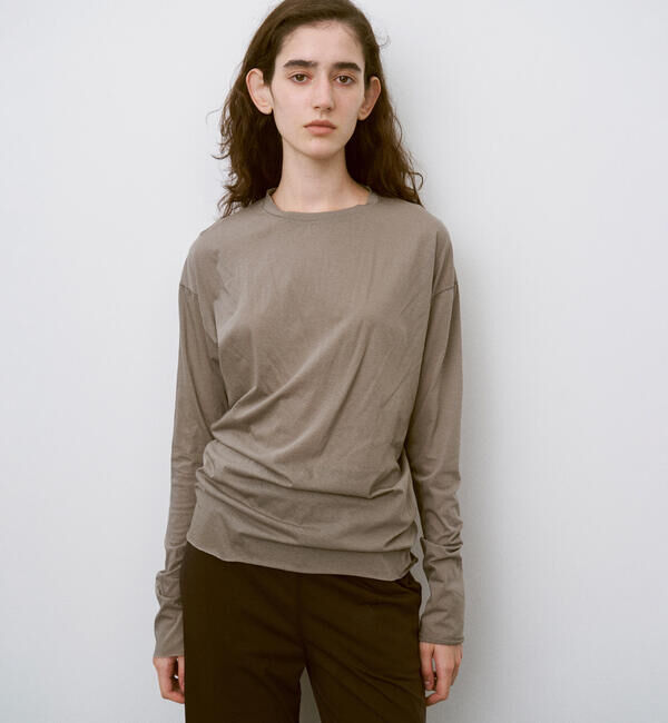 UNFIL「UNFIL | コットン シアージャージー長袖Tシャツ WOMEN」|Tシャツ・カットソー|