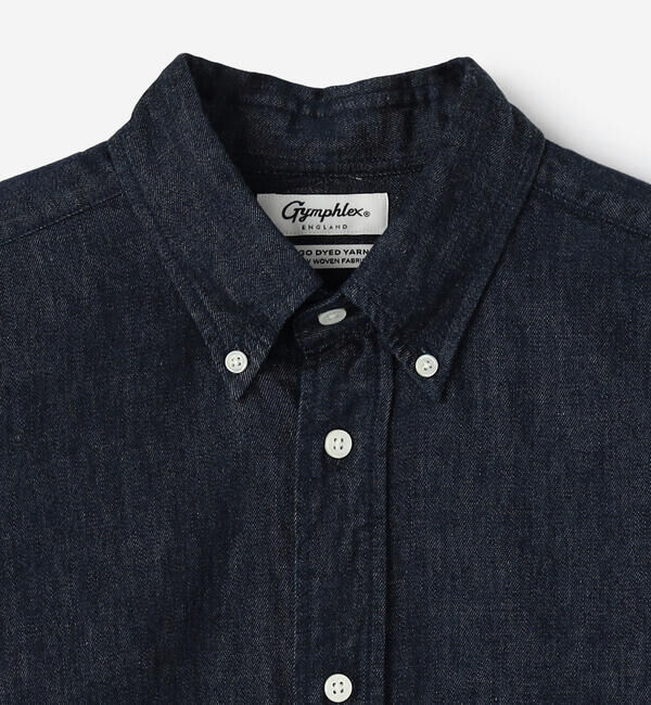 GYMPHLEX「Gymphlex | ライトデニム 長袖ボタンダウンシャツ MEN」|シャツ・ブラウス|