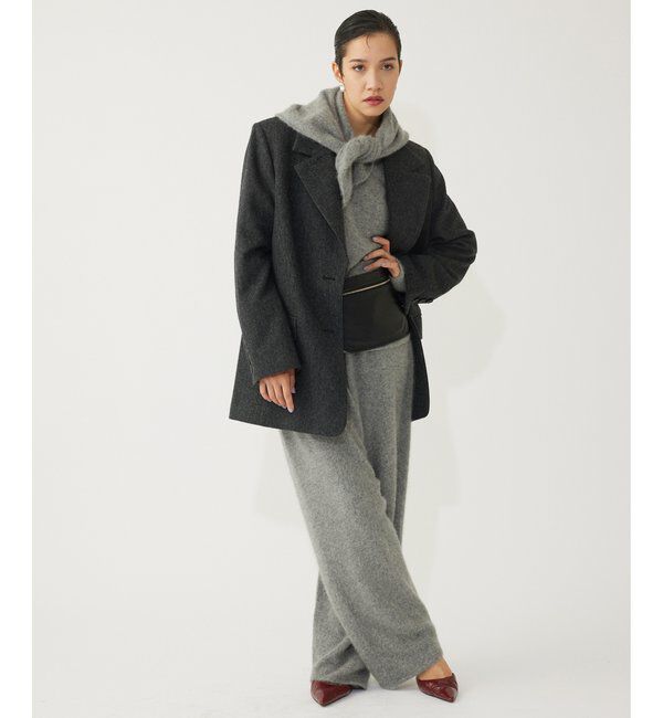 THE PAUSE「【THE PAUSE】ファーニットスカーフSET プルオーバー」|ニット・セーター|