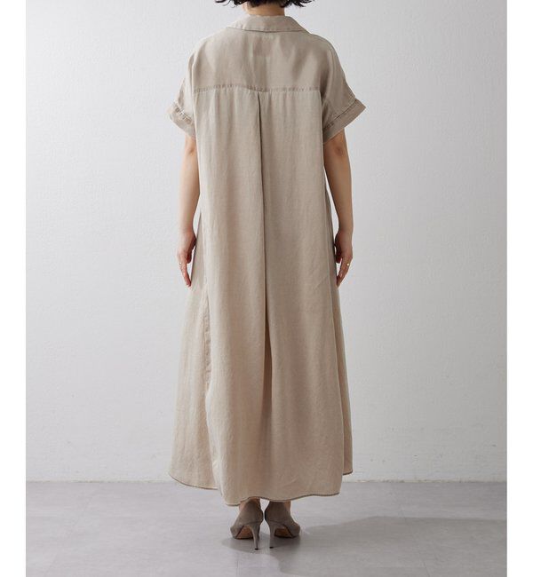 Drawing Numbers「【Drawing Numbers】ピグメントキュプラシャツワンピース」|ワンピース|