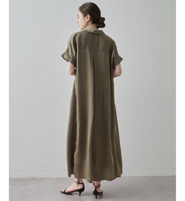 Drawing Numbers「【Drawing Numbers】ピグメントキュプラシャツワンピース」|ワンピース|