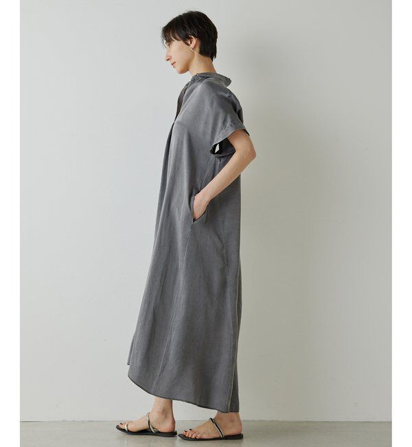 Drawing Numbers「【Drawing Numbers】ピグメントキュプラシャツワンピース」|ワンピース|