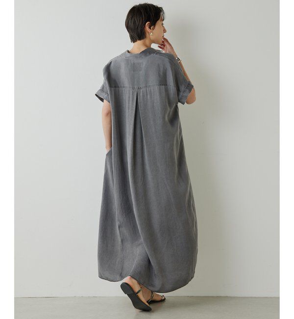 Drawing Numbers「【Drawing Numbers】ピグメントキュプラシャツワンピース」|ワンピース|