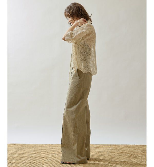 Drawing Numbers「【Drawing Numbers】リネンリバーレースブラウス」|シャツ・ブラウス|