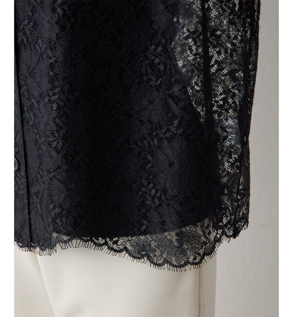 Drawing Numbers「【Drawing Numbers】リネンリバーレースブラウス」|シャツ・ブラウス|