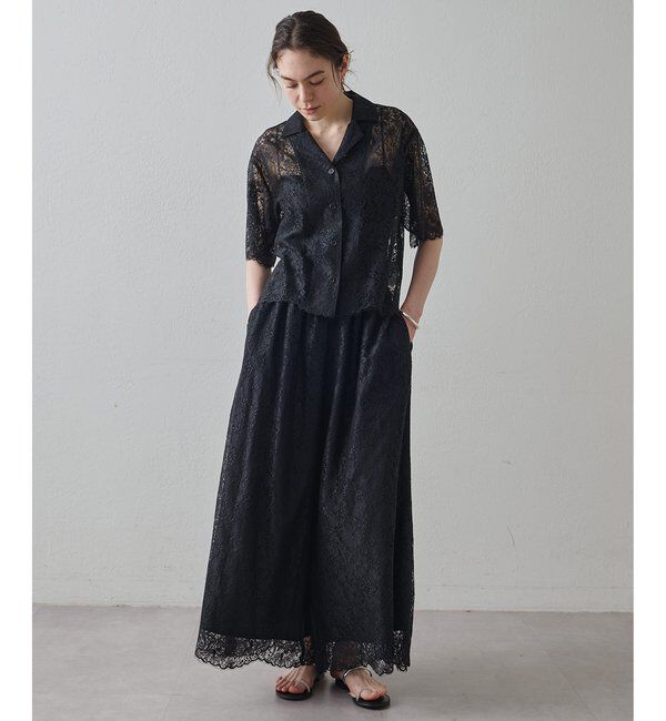 Drawing Numbers「【Drawing Numbers】リネンリバーレースブラウス」|シャツ・ブラウス|