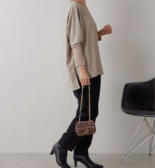  「ジャージ袖リブブラウス」|シャツ・ブラウス|