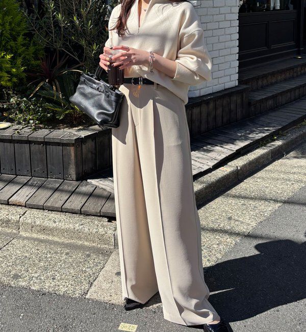  「ジップスウェットライクニット」|ニット・セーター|