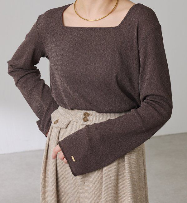 シアーラメリブスクエアカットソー｜ルミネのファッション通販