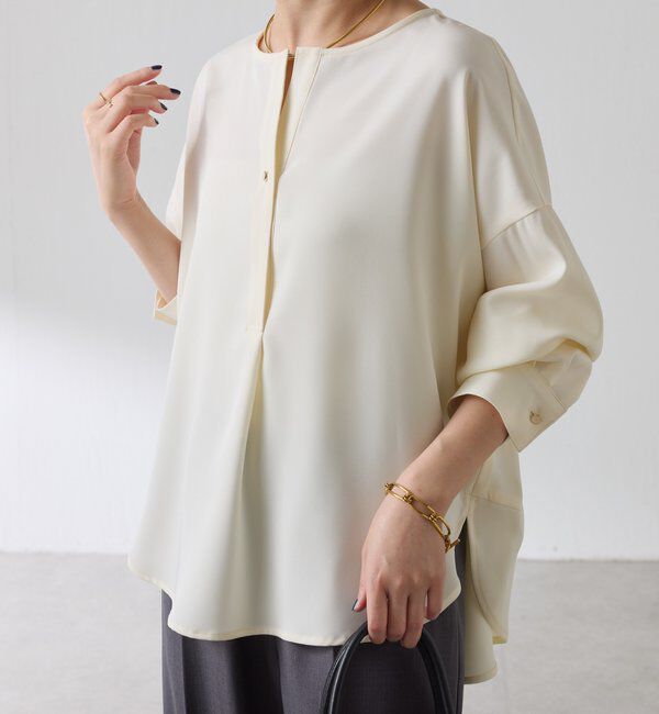 「スキッパーオーバーブラウス」|シャツ・ブラウス|