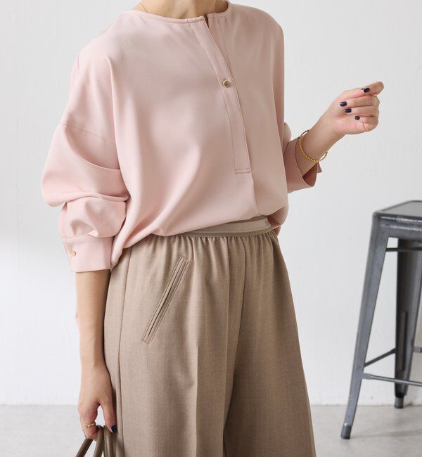  「スキッパーオーバーブラウス」|シャツ・ブラウス|