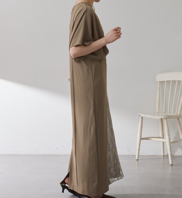  「【オケージョン】ミモザエンブロイダリーレースワンピース」|ワンピース|