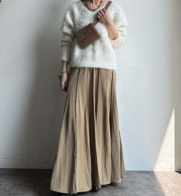  「パネルプリーツスカート」|スカート|