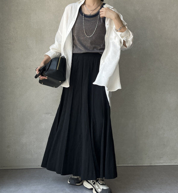  「パネルプリーツスカート」|スカート|