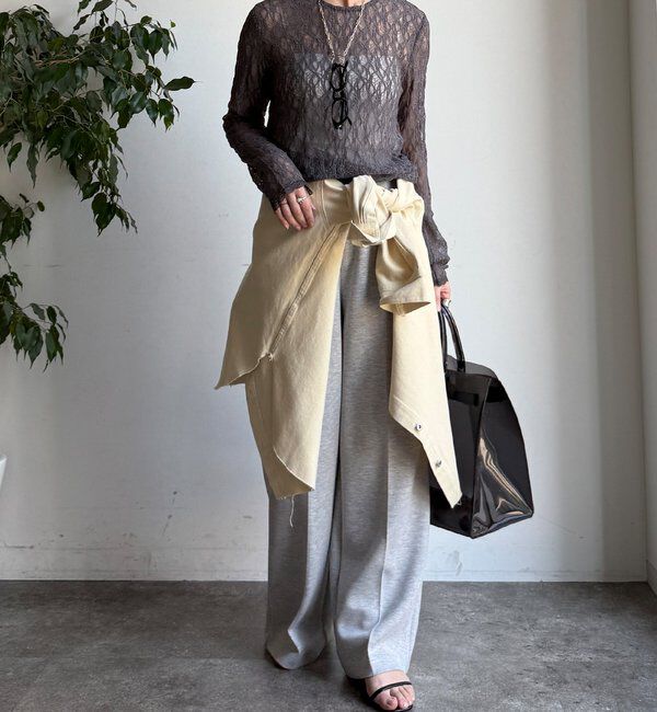  「【WEB限定】レースサイドタックプルオーバー」|Tシャツ・カットソー|