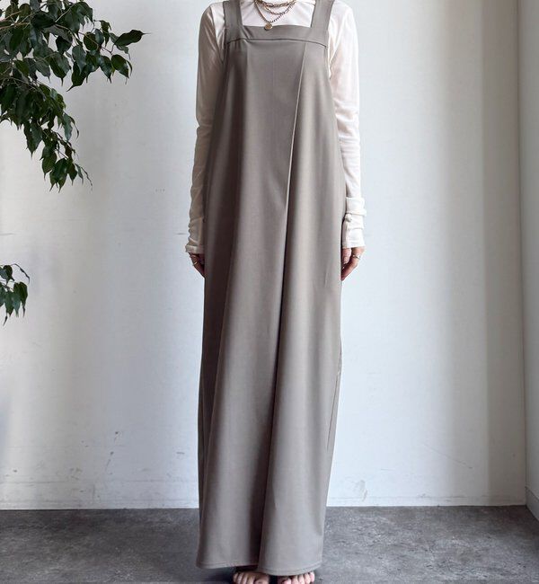  「【WEB限定】ラップ風サロペット」|ワンピース|