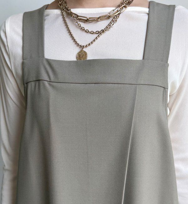  「【WEB限定】ラップ風サロペット」|ワンピース|