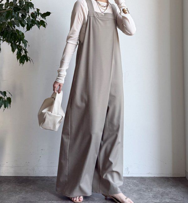  「【WEB限定】ラップ風サロペット」|ワンピース|