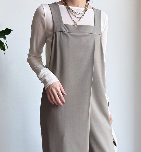  「【WEB限定】ラップ風サロペット」|ワンピース|