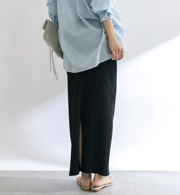  「【マイナス3kg/レビュー高評価☆】リブタイトスカート」|スカート|