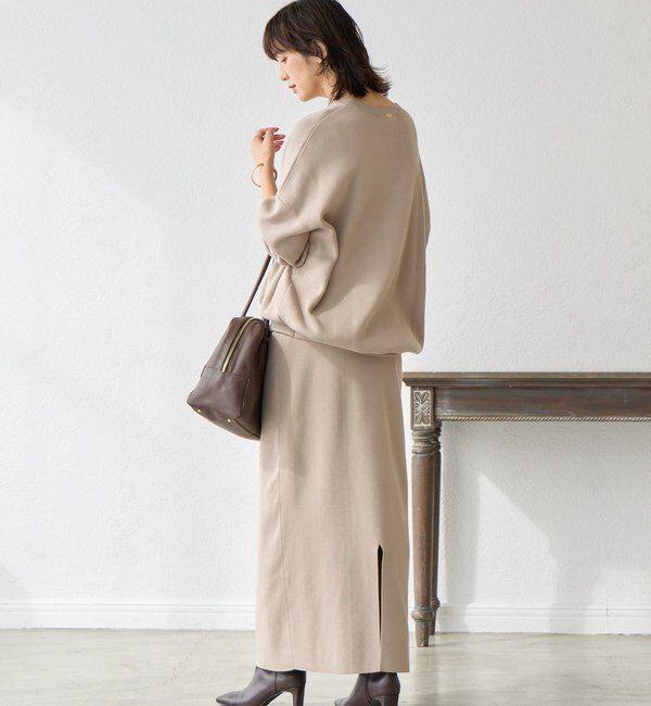  「【セットアップ対応】コットンスムースラウンドヘムニット」|ニット・セーター|