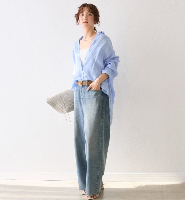  「【新色登場】【MONN.:. （モン）】ワイドレッグデニム」|デニム|