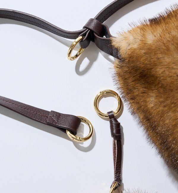  「【シーズンムード高まる】フェイクファーバケット2WAYバッグ」|クラッチバッグ|