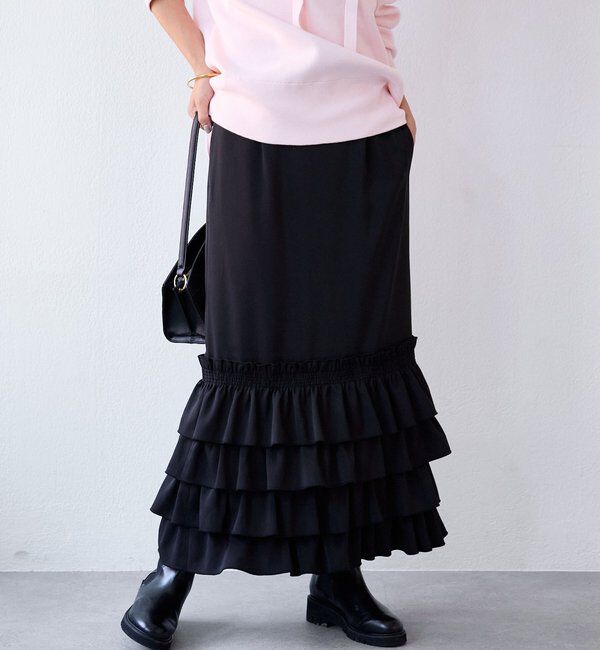  「【着映え◎】フリルタイトスカート」|スカート|
