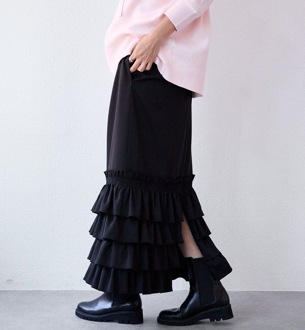  「【着映え◎】フリルタイトスカート」|スカート|