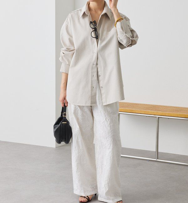  「予約【セットアップ着用可能】ガーメントダイコットンツイルシャツ」|シャツ・ブラウス|