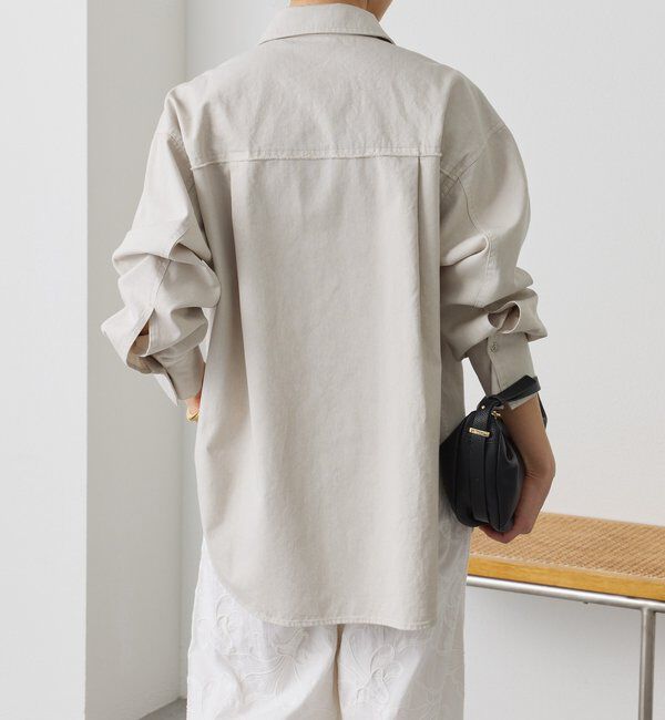  「予約【セットアップ着用可能】ガーメントダイコットンツイルシャツ」|シャツ・ブラウス|