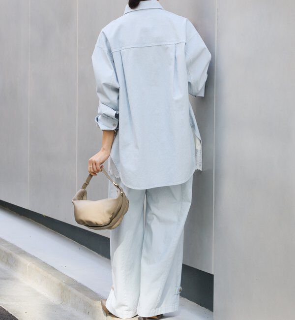 「予約【セットアップ着用可能】ガーメントダイコットンツイルシャツ」|シャツ・ブラウス|