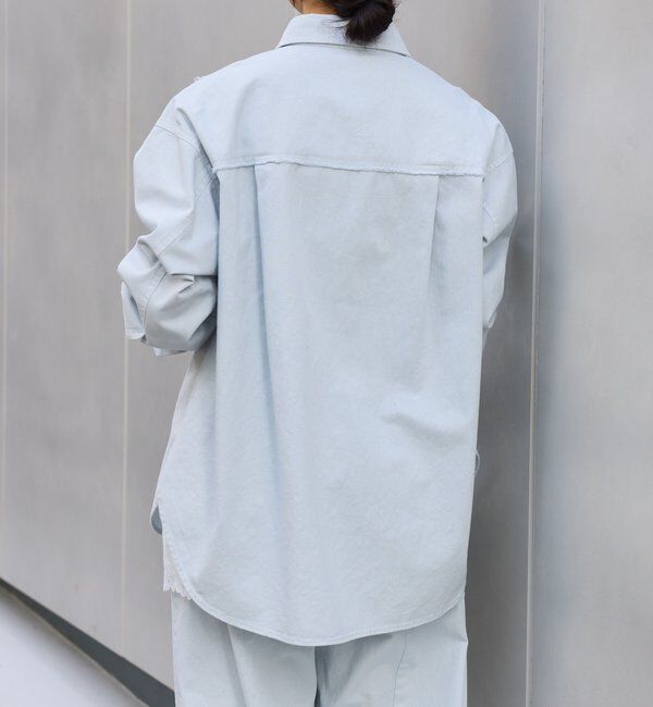  「予約【セットアップ着用可能】ガーメントダイコットンツイルシャツ」|シャツ・ブラウス|