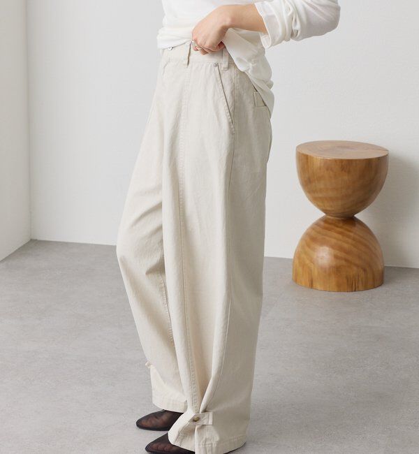  「予約【セットアップ着用可能】ガーメントダイコットンツイルパンツ」|チノ|