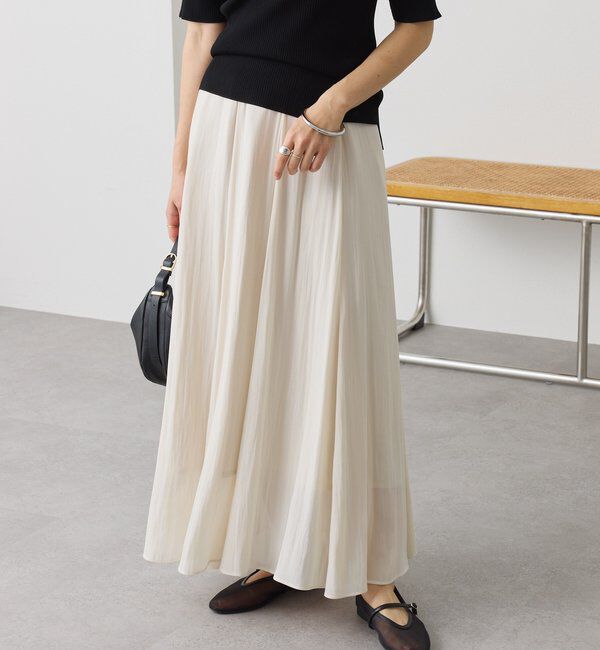  「予約【軽やか素材】カッセンサーキュラースカート」|スカート|