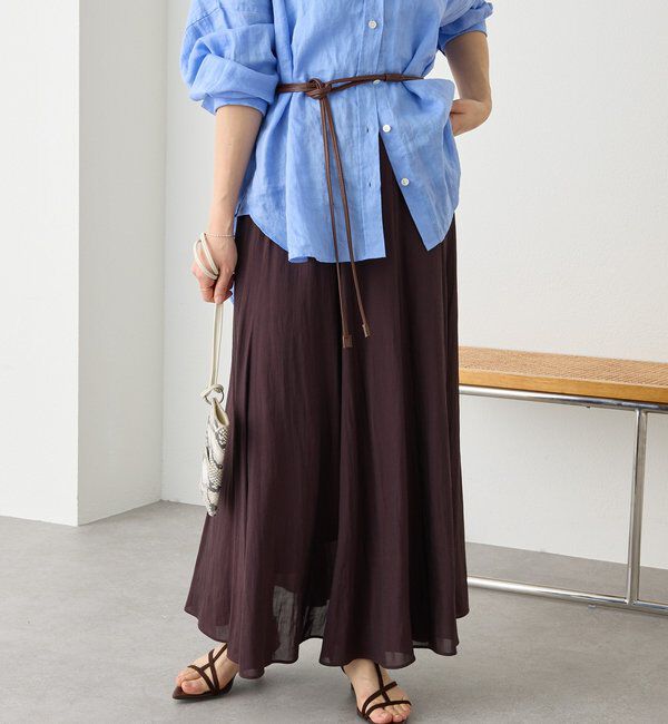  「予約【軽やか素材】カッセンサーキュラースカート」|スカート|