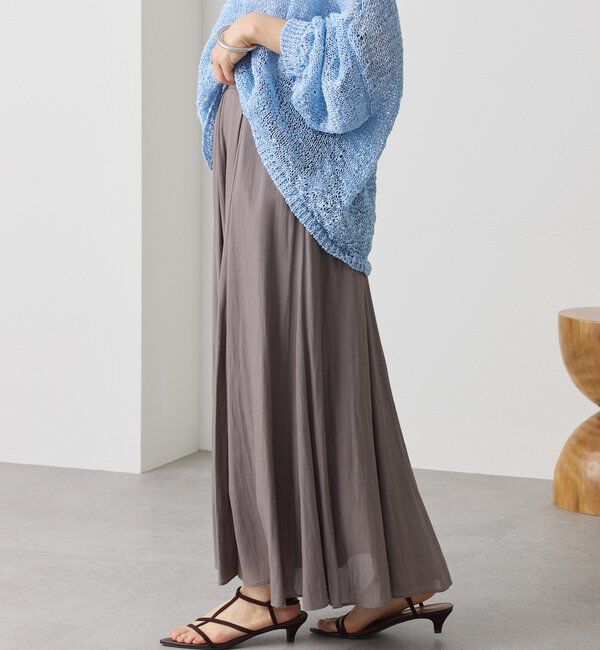  「予約【軽やか素材】カッセンサーキュラースカート」|スカート|