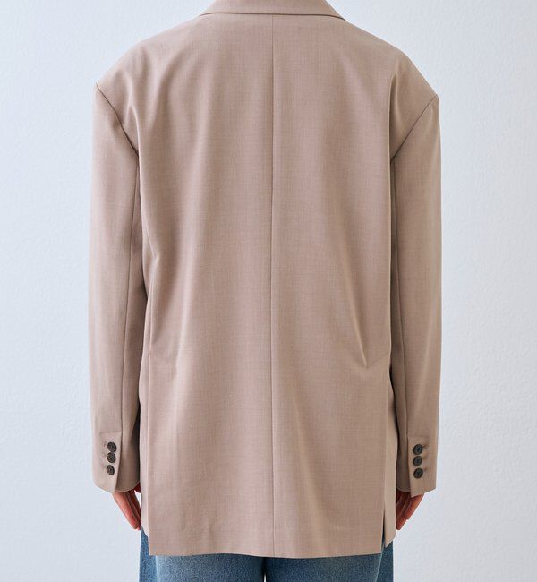  「予約【こなれ感抜群/接触冷感機能付き】ワイドショルダージャケット」|テーラードジャケット|