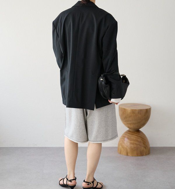  「予約【こなれ感抜群/接触冷感機能付き】ワイドショルダージャケット」|テーラードジャケット|