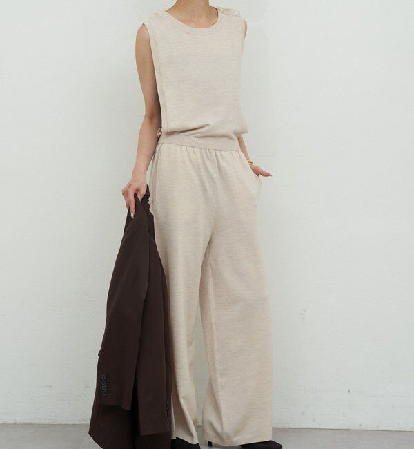  「【HERITANOVUM】スリーブレスニットコンビネゾン」|ワンピース|