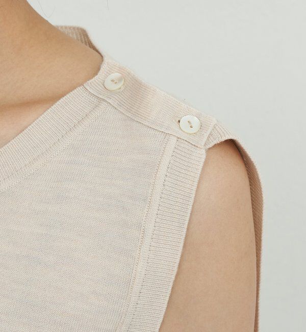  「【HERITANOVUM】スリーブレスニットコンビネゾン」|ワンピース|