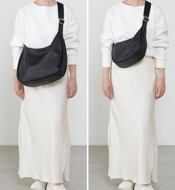  「ソフトレザーラウンドビッグショルダーバッグ」|ショルダー・メッセンジャー|