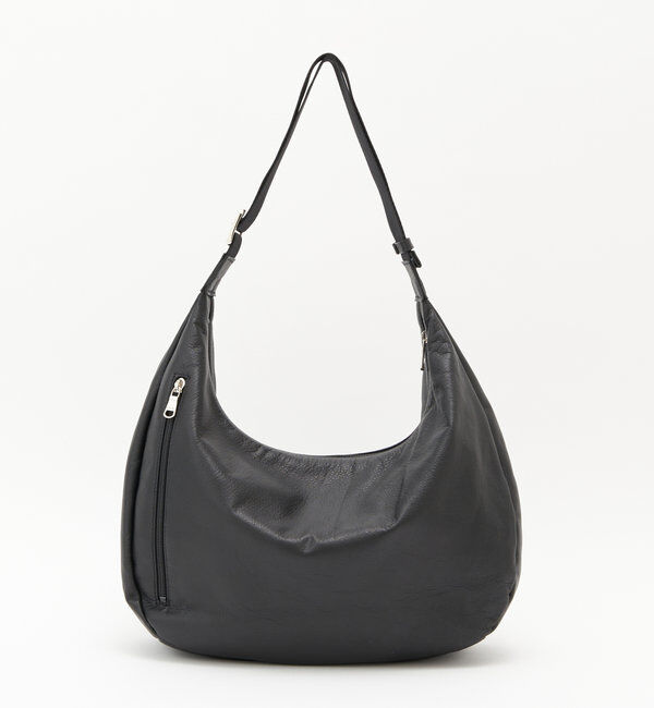  「ソフトレザーラウンドビッグショルダーバッグ」|ショルダー・メッセンジャー|