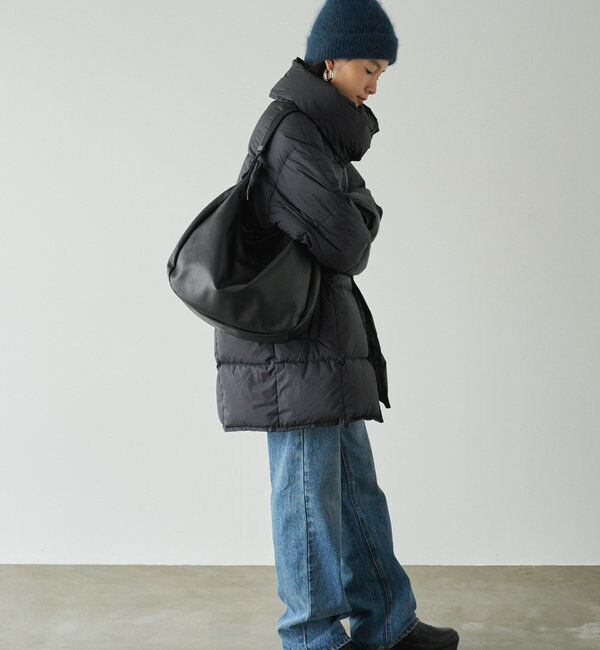  「ソフトレザーラウンドビッグショルダーバッグ」|ショルダー・メッセンジャー|