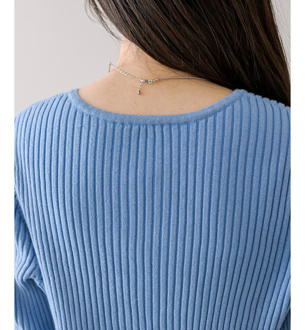  「【5色展開】ラメリボンカーディガン」|カーディガン|