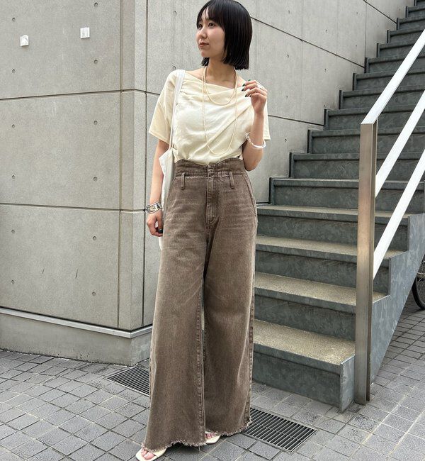  「【全骨格対応◎/6色展開】オフショルTシャツ」|Tシャツ・カットソー|