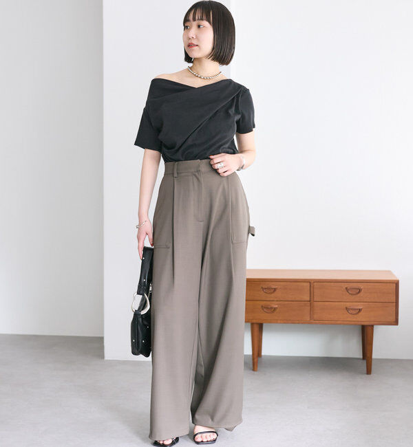  「【全骨格対応◎/6色展開】オフショルTシャツ」|Tシャツ・カットソー|