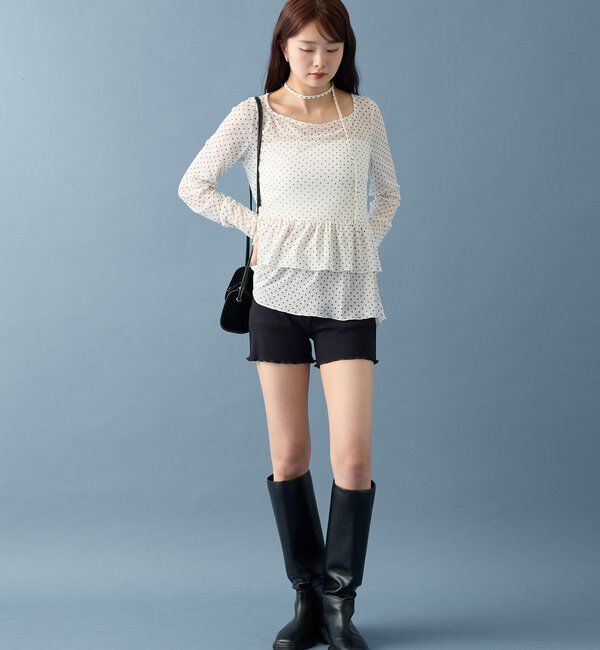  「ドットティアードプルオーバー」|Tシャツ・カットソー|